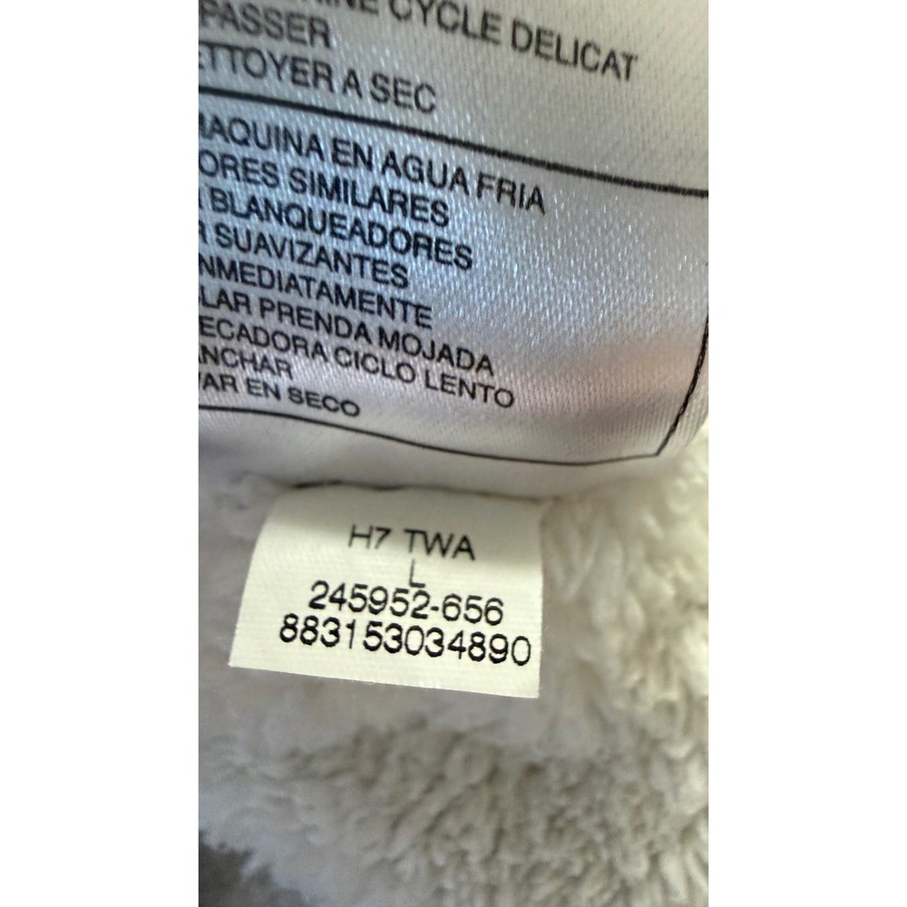 Nike Burgundy Sherpa Lined Fleece Vest Women's Size Large Full Zip Pockets - Picture 6 of 10